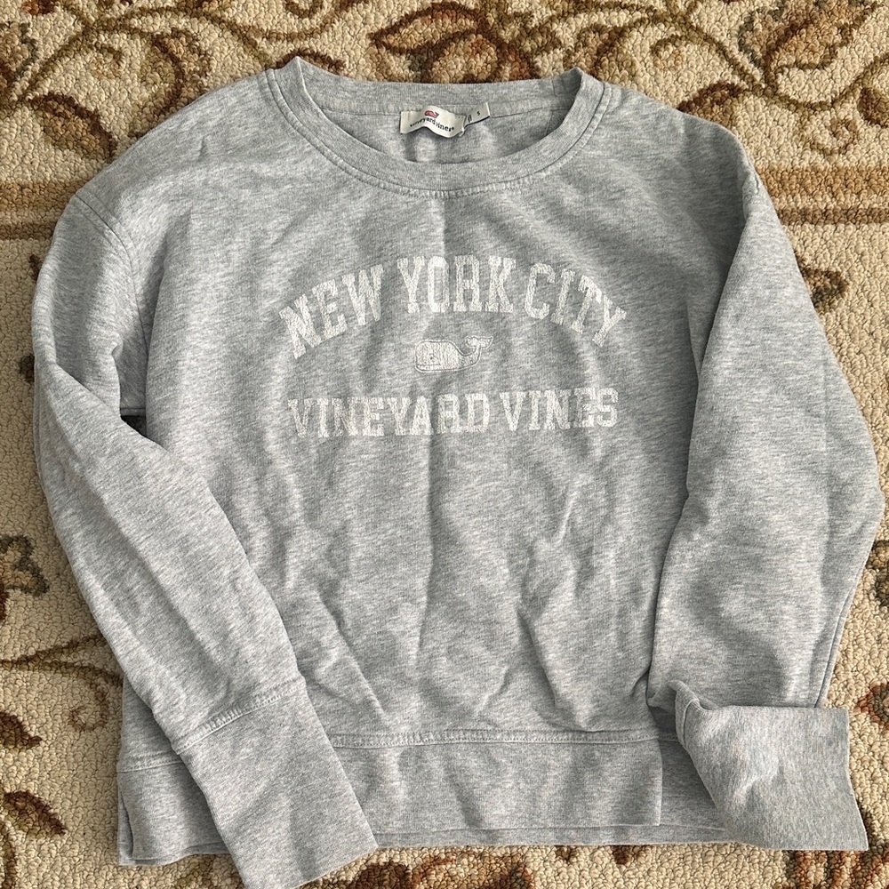 Vineyard Vines Light Gray Women's Crew Neck Sweater